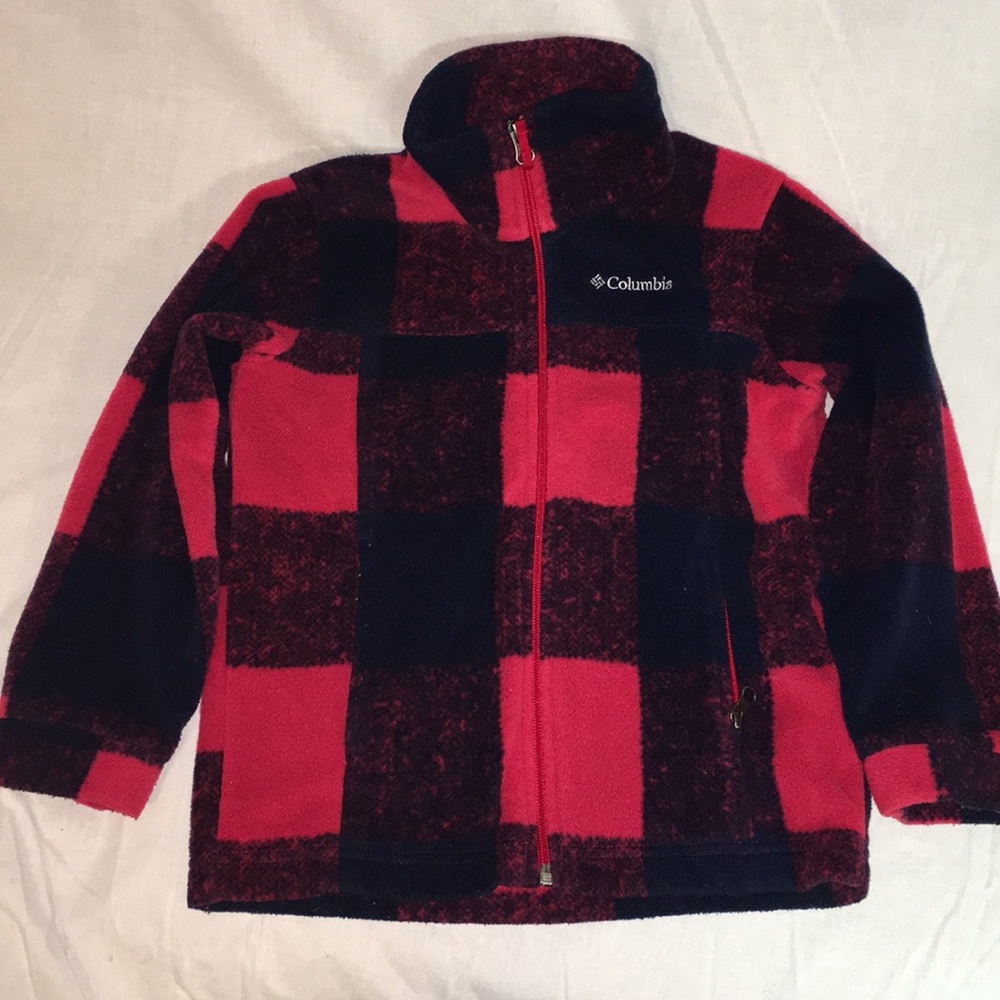 EUC Kids Columbia Red/Black Jacket in XS(6-7)